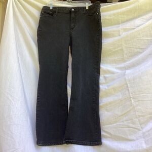 Lee Riders black midrise	 straight leg jeans, size 20M